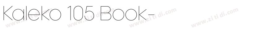 Kaleko 105 Book字体转换 Kaleko 105 Book字体转换